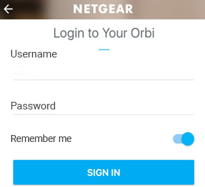 How do I log in to my NETGEAR Orbi AC2200 (CBR40)?